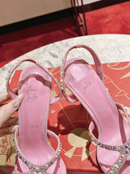 Christian Louboutin Emilie strass open-toe high heels - Image 7