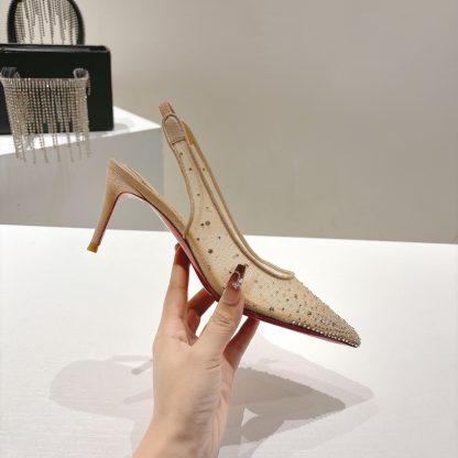 Christian Louboutin FOLLIES STRASS women's crystal high heels - Image 6