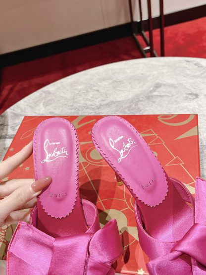 ChristianLouboutin Retro Butterfly Flower Sandals High Heels - Image 7