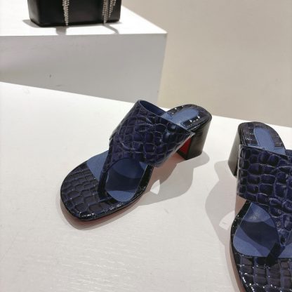 ChristianLouboutin red bottom women's thong high heel sandals - Image 7