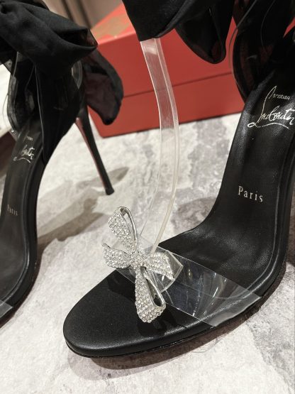 ChristianLouboutin Butterfly Diamond Buckle High Heels - Image 7