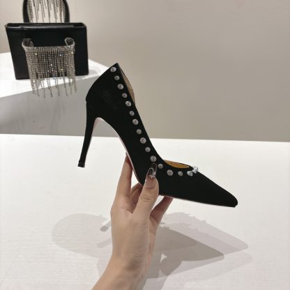 Christian Louboutin classic ANGALINA red sole high heels - Image 6