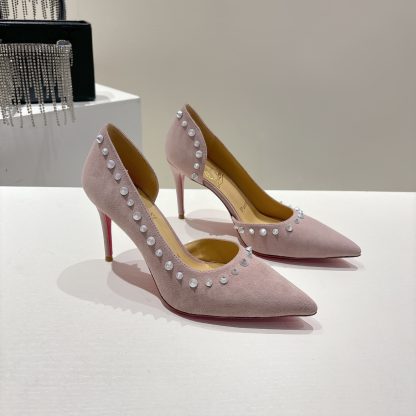 Christian Louboutin classic ANGALINA red sole high heels - Image 6
