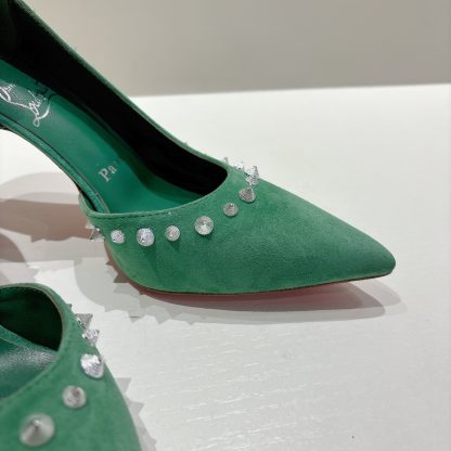 Christian Louboutin classic ANGALINA red sole high heels - Image 6