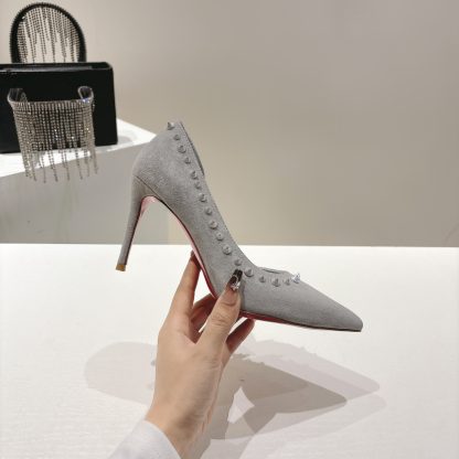 Christian Louboutin classic ANGALINA red sole high heels - Image 6