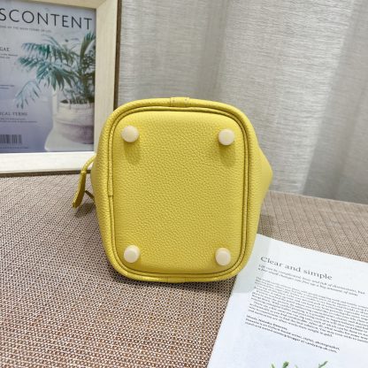 Hermès yellow mini 14cm vegetable basket Soft and versatile calfskin - Image 7