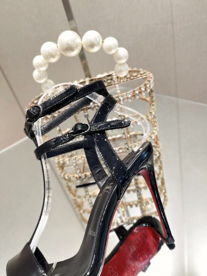 ChristianLouboutin patent leather sandals high heels - Image 7