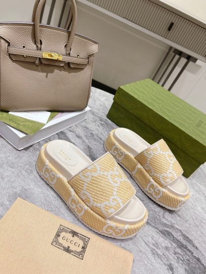 Gucci Women's GG Platform Slide Sandals - Image 8