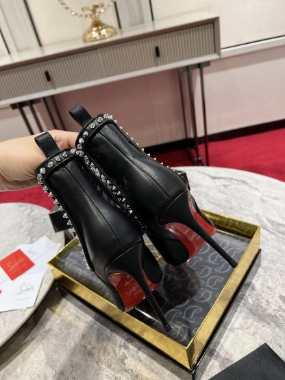 ChristianLouboutin Temperament Pointed Toe Ankle Boots - Image 6