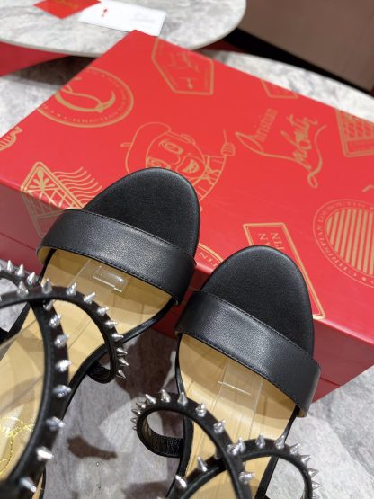 Christian Louboutin Elegant Studded High Heels - Image 5