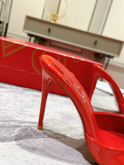 Christian Louboutin Elegant Peep-Toe High Heels - Image 6