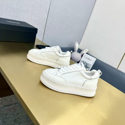 Chanel classic white breathable versatile casual sneakers - Image 7