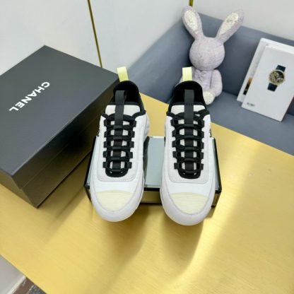 Chanel classic beige and black mix and match fashion casual dad shoes for men and women - Image 7