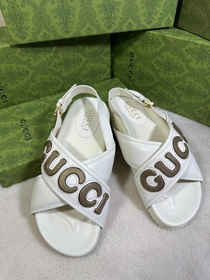 Gucci cross-over slide sandals - Image 8