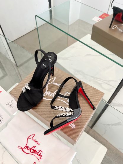 ChristianLouboutin diamond sandals high heels - Image 8