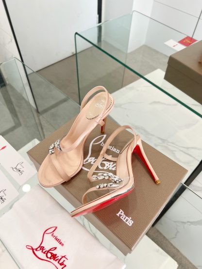 ChristianLouboutin diamond sandals high heels - Image 8