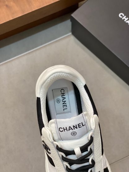 Chanel autumn and winter new black and gray fashionable cowhide breathable sneakers - Image 6