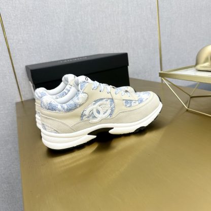 Chanel apricot blue mix and match classic fashion casual sneakers - Image 7