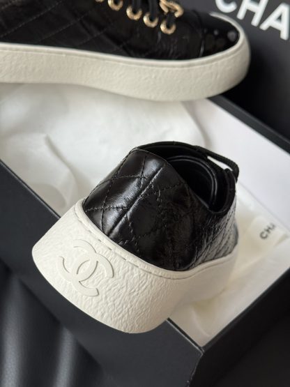 Chanel black classic cute height-enhancing slimming biscuit shoes - Image 7