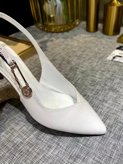 VERSACE new low heel slingback sandals high heels - Image 6