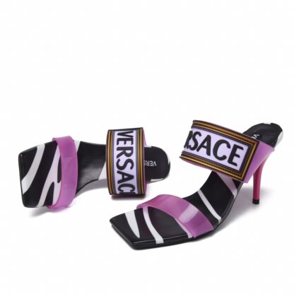 VERSACE new color matching high heel sandals - Image 7