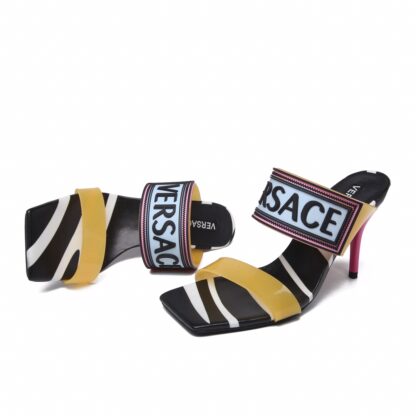VERSACE new color matching high heel sandals - Image 7