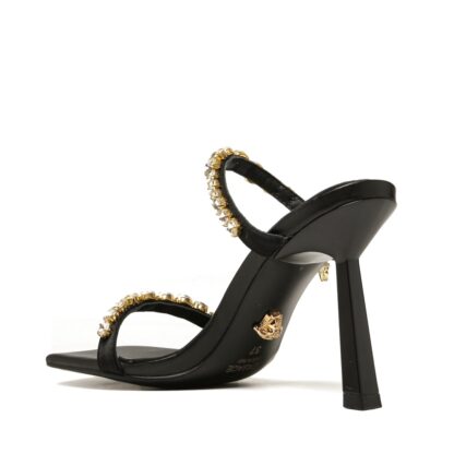 VERSACE Elegant Rhinestone Sandals High Heels - Image 7