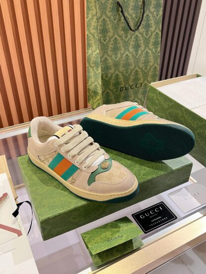 Gucci retro distressed elements, washed retro logo casual shoes on the tongue - Image 8