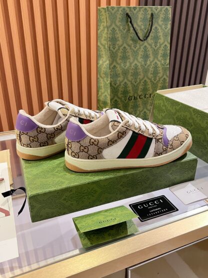 Gucci retro distressed elements, washed retro logo casual shoes on the tongue - Image 7