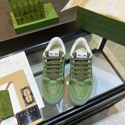 Gucci retro distressed elements, washed retro logo casual shoes on the tongue - Image 8