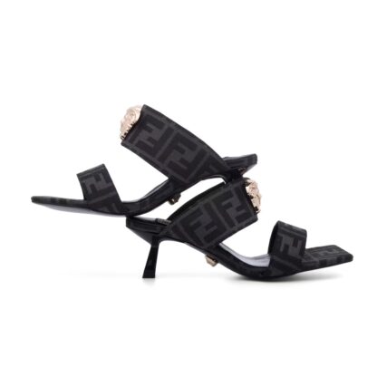 VERSACE fashionable versatile one-strap sandals high heels - Image 7