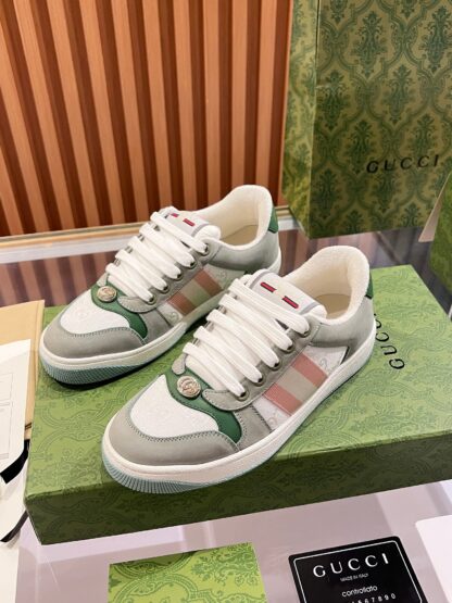 Gucci retro distressed elements, washed retro logo casual shoes on the tongue - Image 8