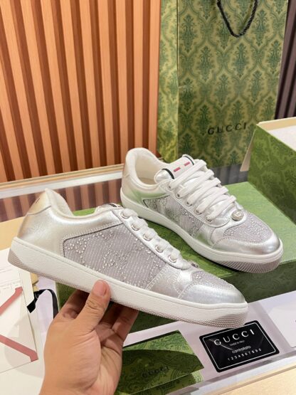 Gucci retro distressed elements, washed retro logo casual shoes on the tongue - Image 8