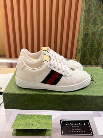 Gucci retro distressed elements, washed retro logo casual shoes on the tongue - Image 8