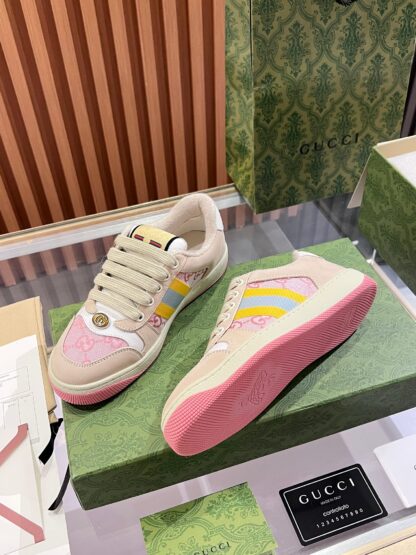 Gucci retro distressed elements, washed retro logo casual shoes on the tongue - Image 8