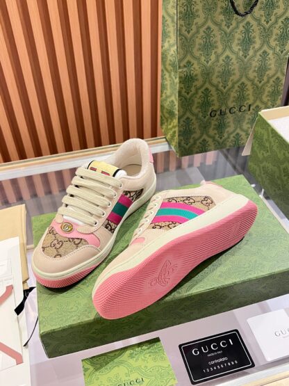 Gucci retro distressed elements, washed retro logo casual shoes on the tongue - Image 8