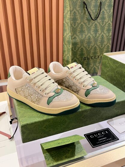 Gucci retro distressed elements, washed retro logo casual shoes on the tongue - Image 8