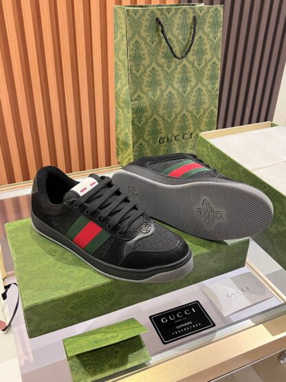 Gucci retro distressed elements, washed retro logo casual shoes on the tongue - Image 8