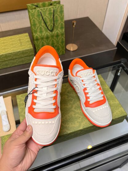 Gucci Early Spring Latest Hot 80 Couples Casual Retro Distressed White Shoes - Image 5