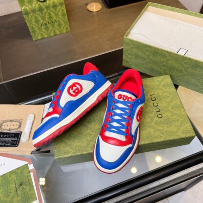 Gucci Early Spring Latest Hot 80 Couples Casual Retro Distressed White Shoes - Image 6