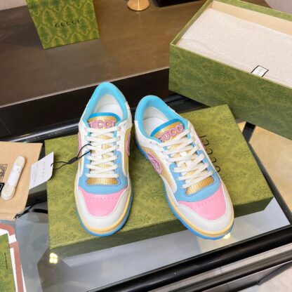 Gucci Early Spring Latest Hot 80 Couples Casual Retro Distressed White Shoes - Image 8