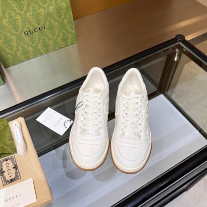 Gucci Early Spring Latest Hot 80 Couples Casual Retro Distressed White Shoes - Image 8