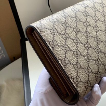 Gucci Double Tiger Head Buckle Leather Chain Bag - Image 7