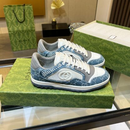 Gucci Early Spring Latest Hot 80 Couples Casual Retro Distressed White Shoes - Image 6
