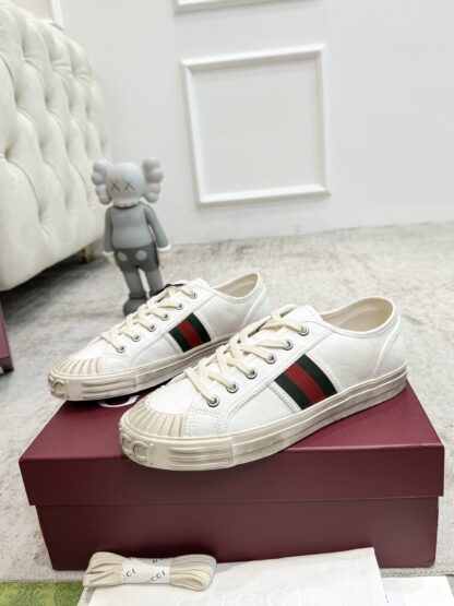 Gucci Lido series distressed casual shoes