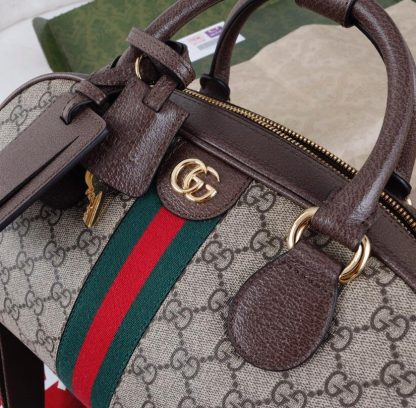 Gucci all-over letter interwoven pattern handbag - Image 7