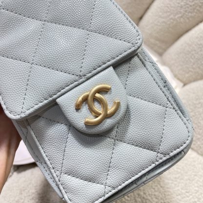 Chanel bag light blue lazy portable handbag - Image 7