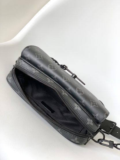 Louis Vuitton M46795 Black Flower Steamer Messenger Bag - Image 7