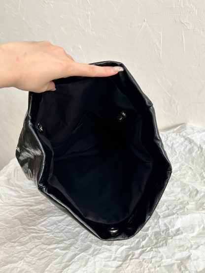 Balenciaga Monaco pompom bag black and silver small chain bag - Image 7