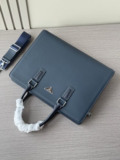 Prada popular double zipper briefcase - Image 7